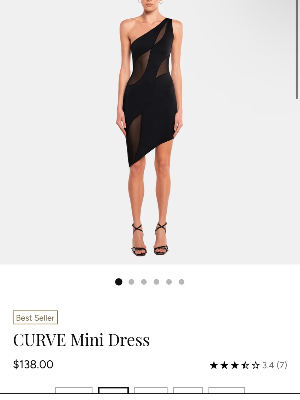 OW Collection Curve Mini Dress